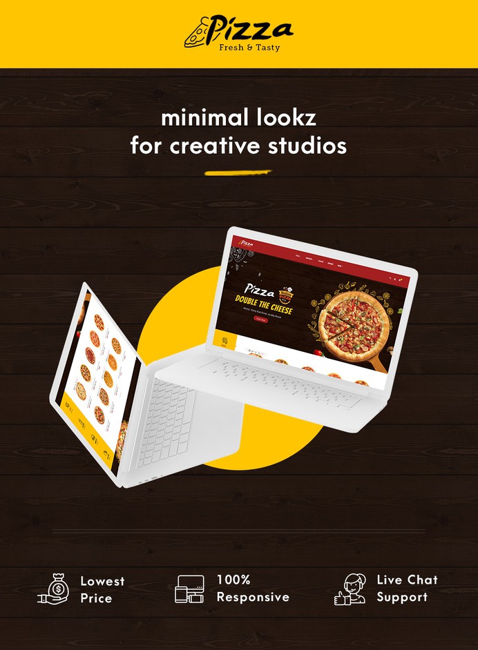 #Pizza – #FastFood & #Drinks – #Prestashop #Responsive #Theme | #TemplateTrip #eCommerce #Website #Design #Template