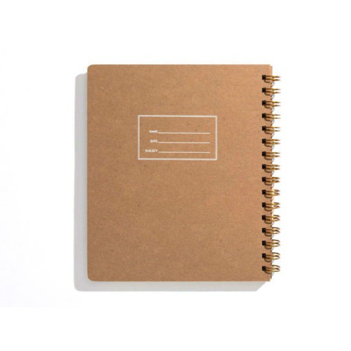Minimalist Left-Handed Notebook Lefties rejoice! This Minimalist Left-Handed Notebook is specially made for you! It features a hard cover with rounded corners to prevent bent pages; and included 160 interior pages that open flat. Great for sketching, note-taking, or journaling. Made in the US.