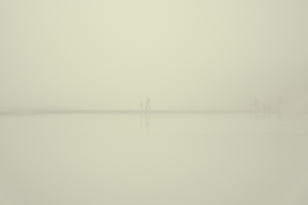 Swimming in Milk on the Behance Network #white #fog #cold #people #winter