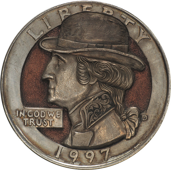 Remarkable Hobo Nickels Carved from Clad Coins by Paolo CurcioDecember 27 #coin #carved
