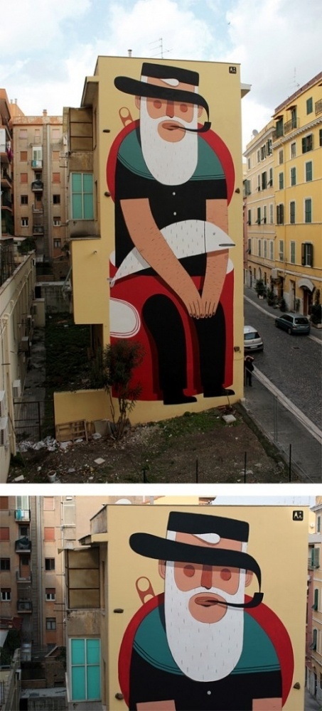 Murals by Agostino Iacurci | The Design Ark #agostino #by #iacurci #art #street #murals