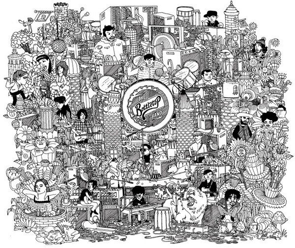 Bottletop Band Red Design #illustration