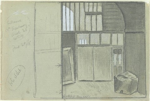 Underneath the arches: Gaudier-Brzeska's London studio | Tate Blog #horace #brzeska #henri #putney #gaudier #studio #railway #arch #drawing #brodzky