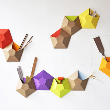 Free your room of clutter by installing Wall Pockets and enjoy an organized workspace with a simple design. #design #decor #home #product #industrial