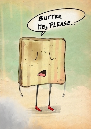 ILLUSTRATION - What She Does #whatshedoes #toast #com #desperate