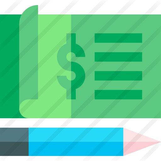 See more icon inspiration related to business and finance, dollar symbol, payment, checked, bank, check, pen and money on Flaticon.