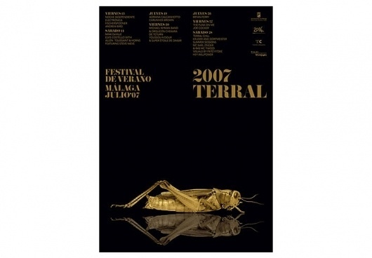 Terral / Music summer festival. 2007 #poster #typography