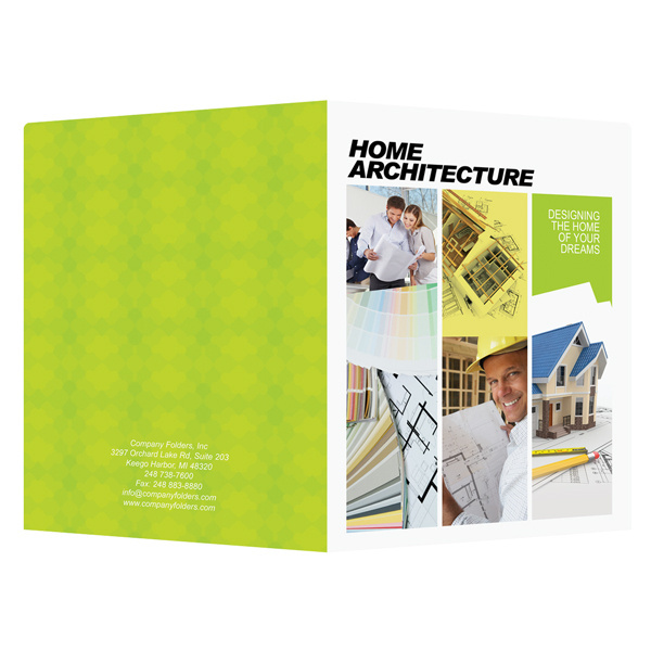 Home Architecture Presentation Folder Template (Front and Back View) #template #psd #photoshop #architecture