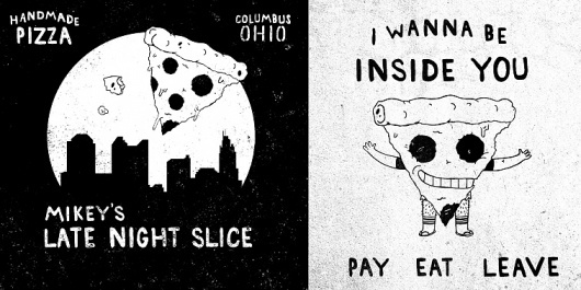 Patrick Moore - DESIGN #type #illustration #food #pizza
