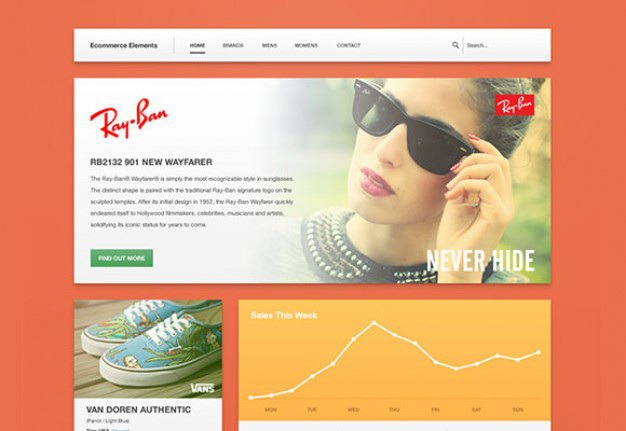 Website ecommerce template psd Free Psd. See more inspiration related to Template, Website, Elements, Ecommerce, Psd, Website template, Web elements, Horizontal and Freebie on Freepik.