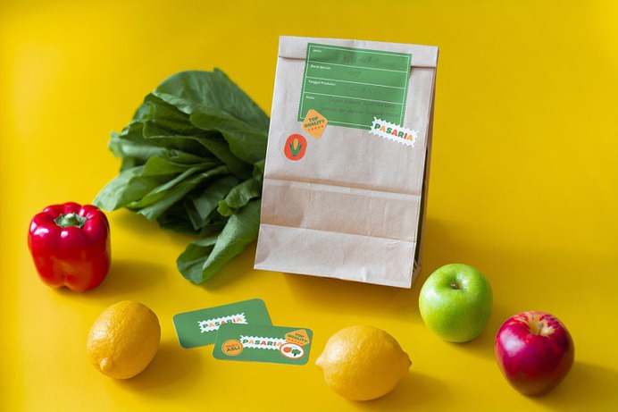 Pasaria Branding - Mindsparkle Mag Pasaria – designed by Beat – is an online grocery supplier catered for both f&b businesses and households. #logo #packaging #identity #branding #design #color #photography #graphic #design #gallery #blog #project #mindsparkle #mag #beautiful #portfolio #designer
