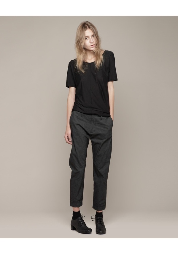 Hope / Drape Tee & Trouser + Marsèll / Patent Back Lace Up #fashion #women