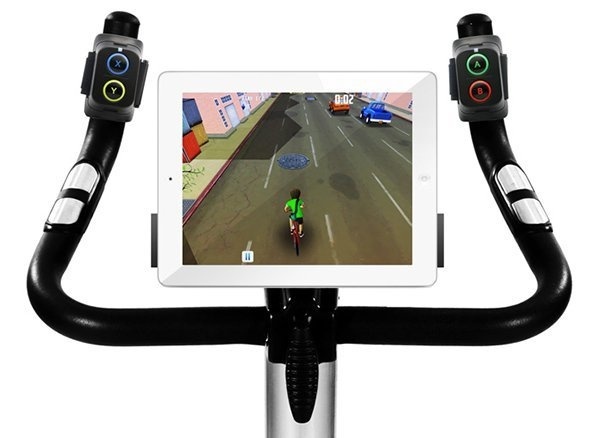 Don't look at your next trip to the gym as a task! The Goji play will make any exercise machine into an active video game. #goji #lifestyle #exercise #design #product #video #industrial #game