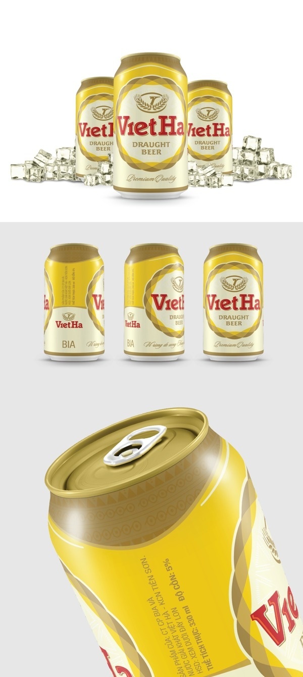 VietHa Beer packaging design #brewery #beer #vietnam #packaging #design #can