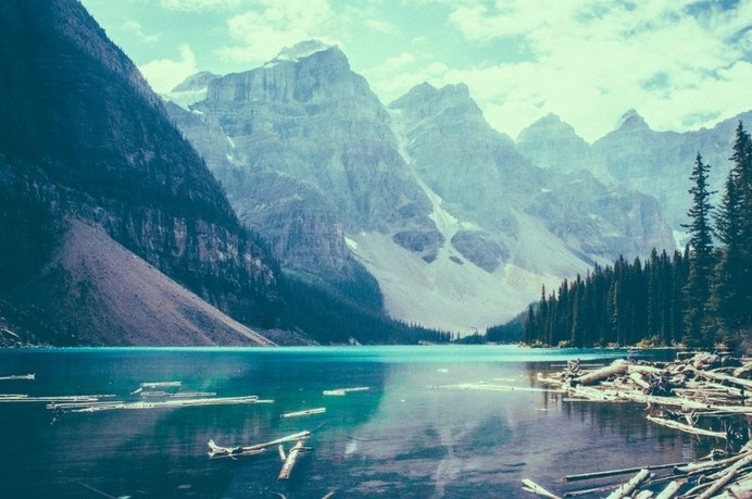 tumblr_n1j8rjJJaO1tu95c4o1_1280 #lake #forest #mountains