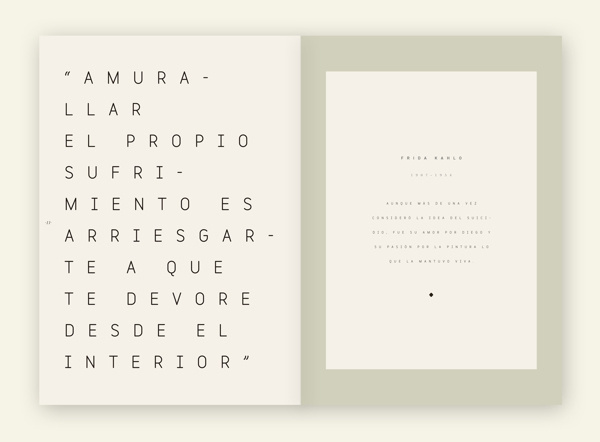Frida Kahlo . Hacedores de mundo on Behance #spreads