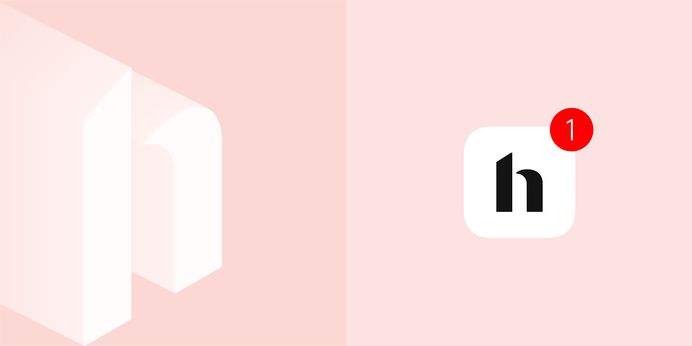 Hutch Interior Design App Logotype Wordmark Re-Design on Behance