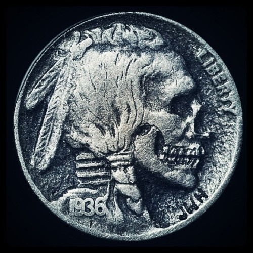 TRASH #nickel #carving #hobo