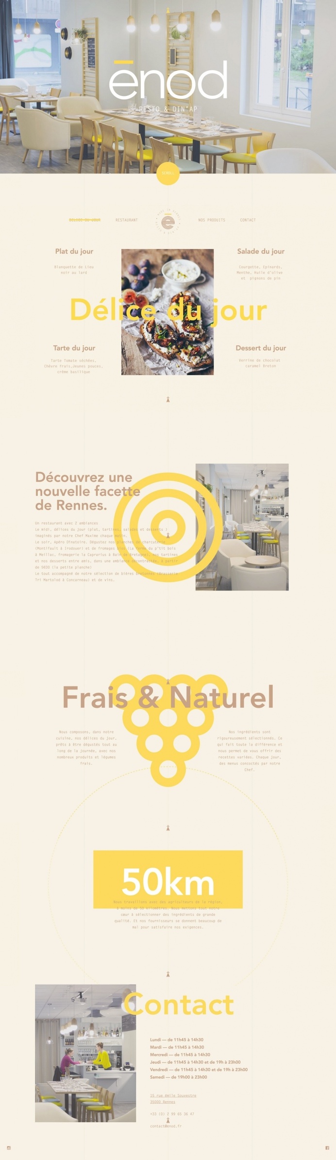 enod restaurant france paris webdesign beautiful branding best inspiration mindsparkle mag designblog award beauty beautiful new modern yell