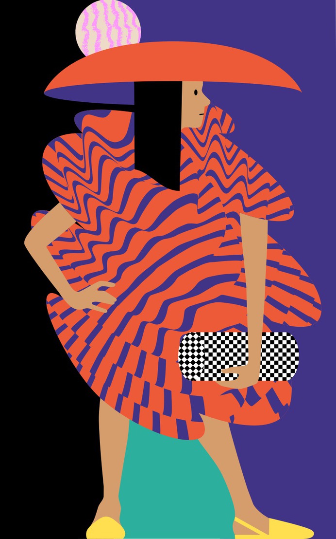 #london #lfw #illustration #pattern #design #people #advertising #michaelarnold #editorial #vector