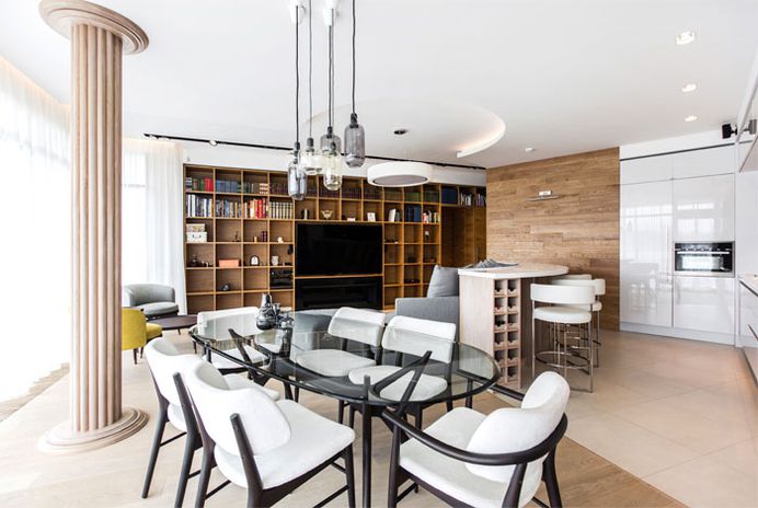 Kitchen With a View on the Pestovo Golf Club of Moscow - InteriorZine