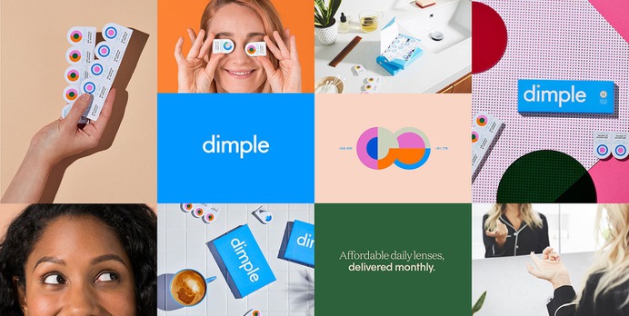 Dimple Brand Identity - Mindsparkle Mag Dari Israelstam, Founder & Creative Director of Universal Favourite created a user-centric brand identity for Dimple. #logo #packaging #identity #branding #design #color #photography #graphic #design #gallery #blog #project #mindsparkle #mag #beautiful #portfolio #designer