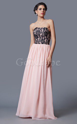 Robe de soirée plissé avec fleurs avec décoration dentelle de bustier ligne a