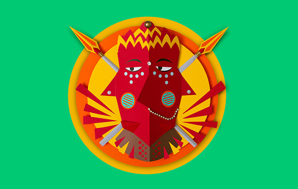 Hindu Deities Masks on Behance #hindu #craft #mask #god #paper