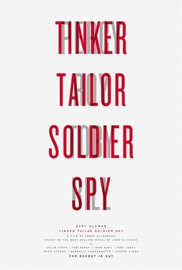 Creative Review - Posters for Tinker Tailor Soldier Spy by Paul Smith #white #and #print #black #minimal #poster #film
