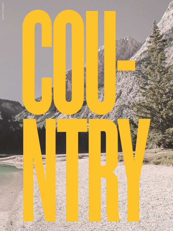Country – Typographic Posters