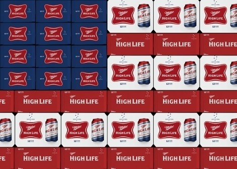 Miller High Life Veterans Can #packaging #beer #can #label
