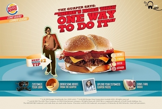 Burger King El Guaper on the Behance Network #burger #site #orange #tasty #whopper #hot #king
