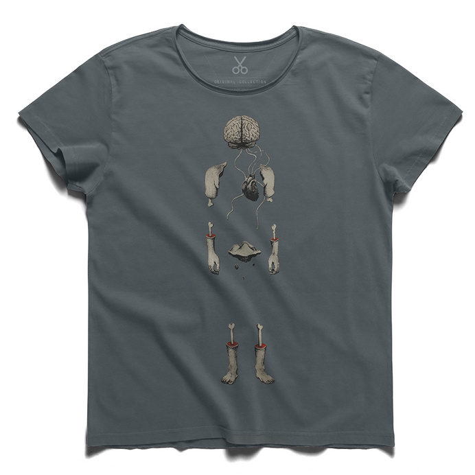 #kern #smoke blue #tee #tshirt #maxim gorky #anatomy #skeleton #body