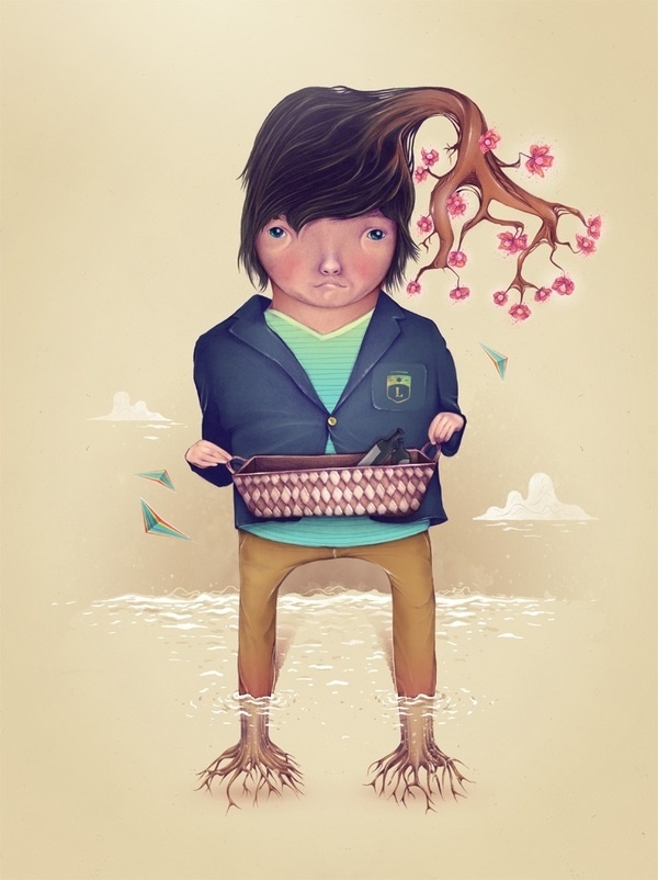 Lonely on the Behance Network #illustration