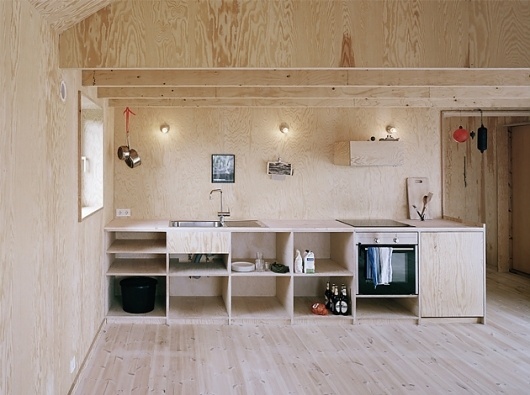 Johannes Norlander Arkitektur AB / Morran #simple #plywood #minimalist #kitchen