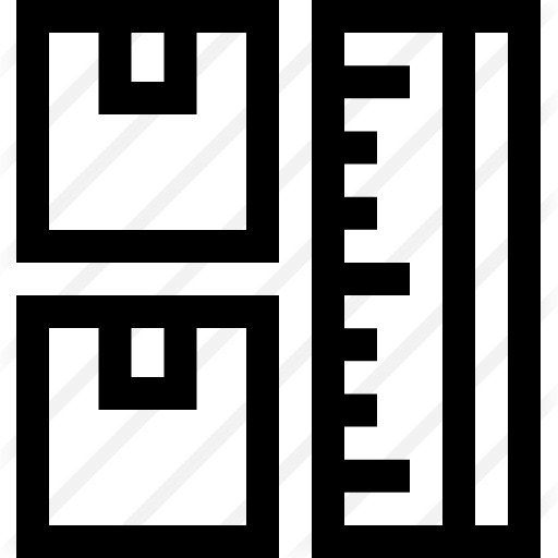 See more icon inspiration related to storage capacity, shipping and delivery, warehouse, storage, ruler, boxes and size on Flaticon.