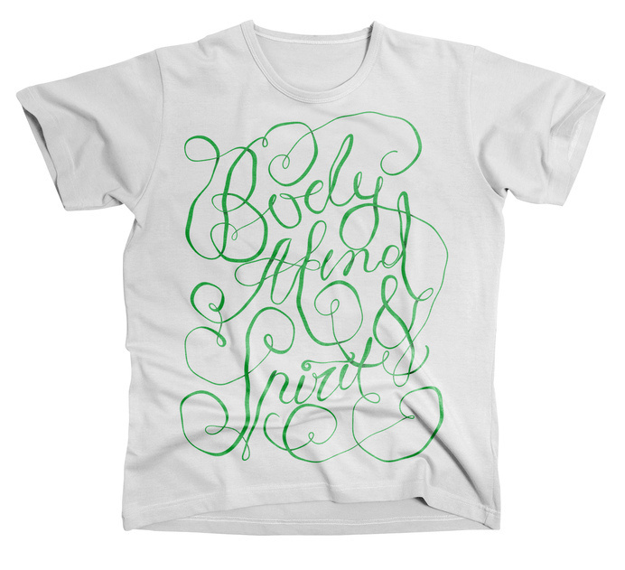 Body Mind & Soul by Anton Burmistrov #type #lettering #merchandise #typography