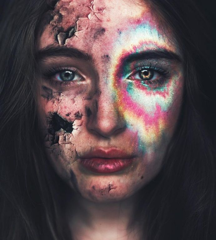 Surreal Portrait Photo-Manipulation by Instagram Star Annegien Schilling