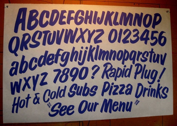 Dads Paper Signs — Casual Script
