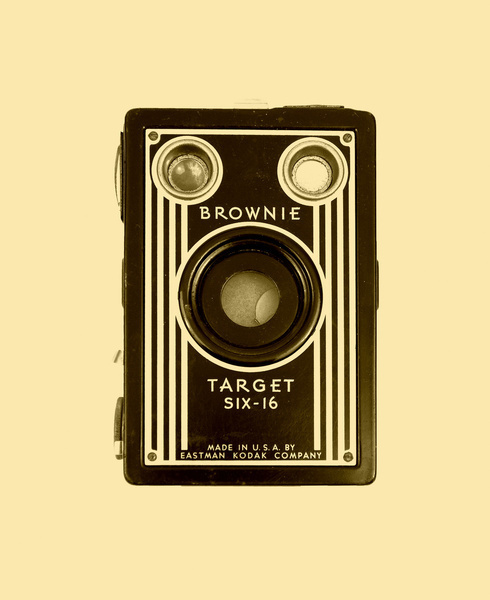 Brownie Camera Art Print #cool #old #camera #print #design #retro #land #unique #photography #vintage #art #studio #society6 #antique #new