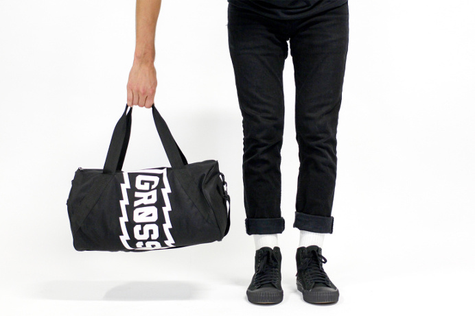 #black #duffel #sports #bag #branding #identity #merchandising