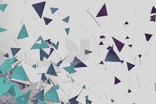 Images - Scatter Two by Norrasak Ramasute - YouWorkForThem #shapes #triangles