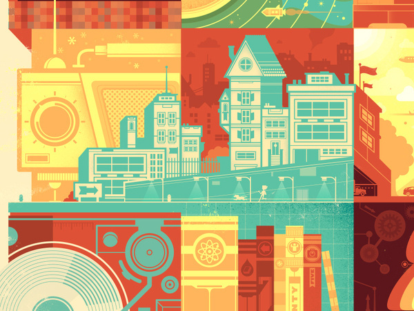 Shelf City #illustration