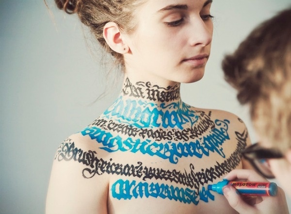 CJWHO ™ (Calligraphy on girls by Pokras Lampas Hello, I`m...) #calligraphy #design #girls #illustration #art #typography