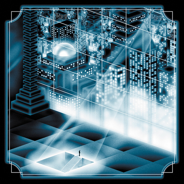 photo #searchlight #fi #sci #metropolis #illustration #building #spotlight #window