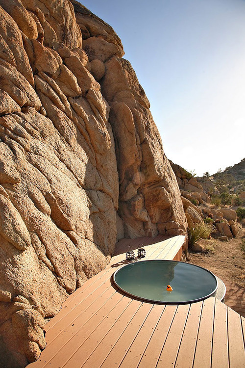 CJWHO ™ (Rock Reach House, Mojave Desert, California, USA...) #design #landscape #wood #pool #photography #architecture #mojave #usa #california #desert