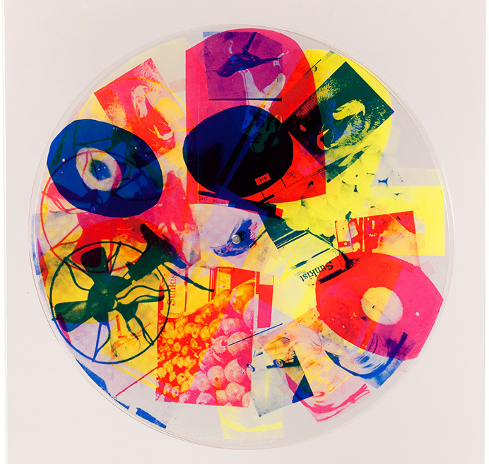 Robert Rauschenberg Passport (from Ten from Leo Castelli portfolio), 1967 Lot Number 10 Screenprint on three spinning plastic panels mounted