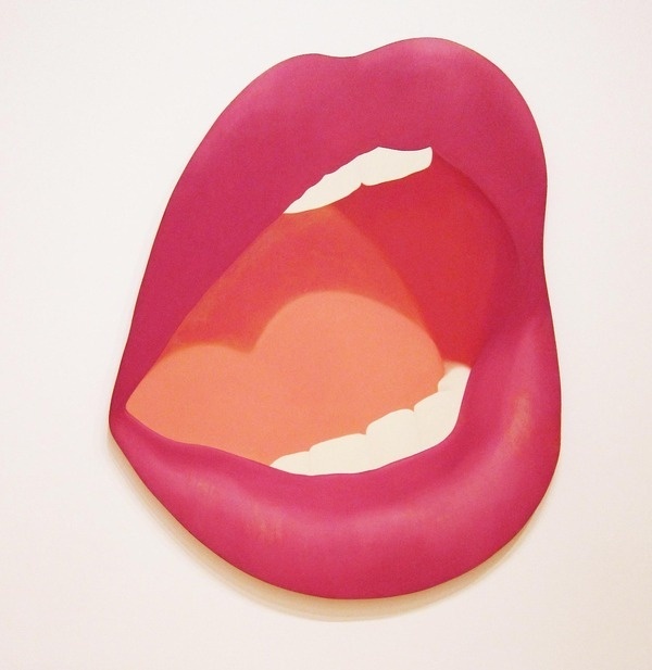 this isn't happiness™ (Tom Wesselmann), Peteski #pink #lips #illustration #sex #mouth