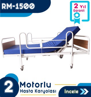 2 Motorlu Ekonomik Hasta Karyolası