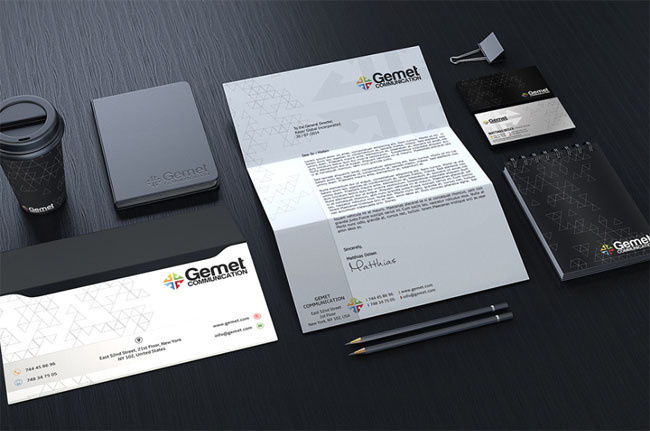 Free Corporate Branding Identity PSD Mockup